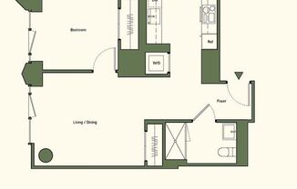 1 bed, 1 bath, $4,695, Unit 7J