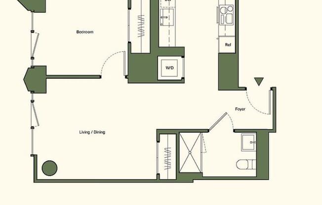 1 bed, 1 bath, $4,695, Unit 7J