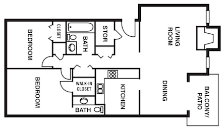 2 beds, 1.5 baths, 1,060 sqft, $1,065