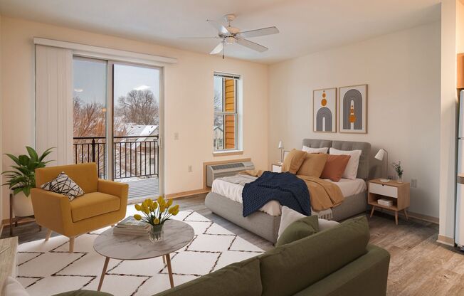 Studio, 1 bath, 475 sqft, $1,520, Unit B-109