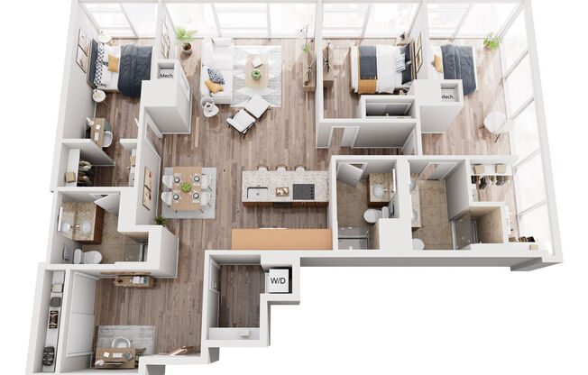 3 beds, 3 baths, 1,564 sqft, $5,976