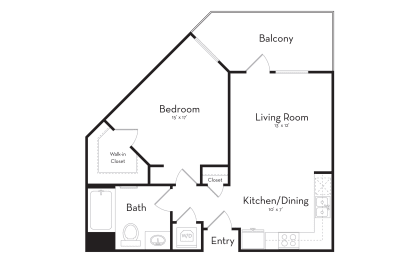 1 bed, 1 bath, 659 sqft, $2,825