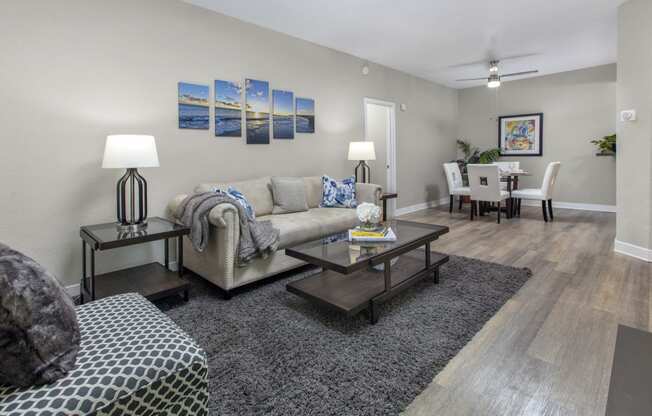 Living and dining area