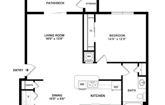 1 bed, 1 bath, 850 sqft, $941