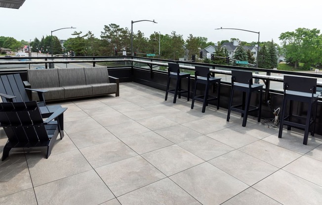 Sky deck with seating  at Shady Oak Crossing, Minnesota, 55343