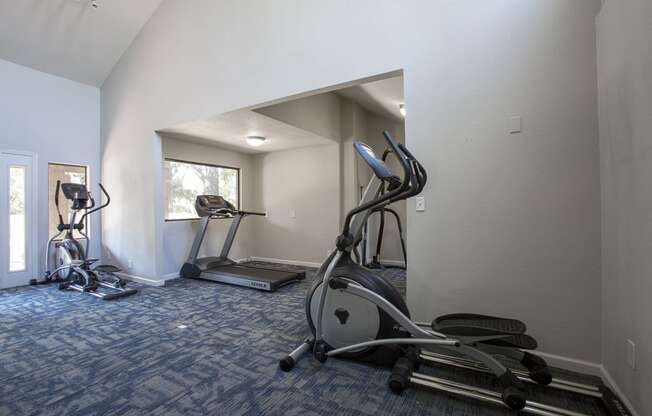 Fitness center at Villas de la Terraza Apartments in Albuquerque NM October 2020