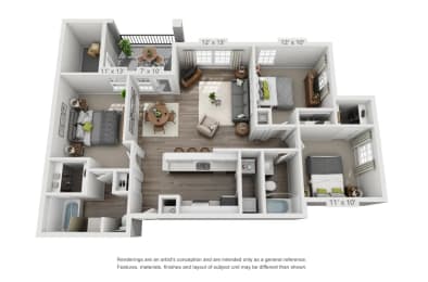 3 beds, 2 baths, 1,141 sqft, $2,494