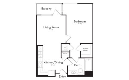 1 bed, 1 bath, 661 sqft, $2,825