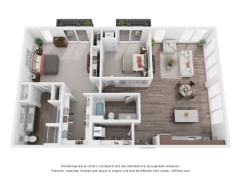 2 beds, 2 baths, 1,686 sqft, $3,940