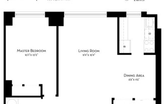 1 bed, 1 bath, 692 sqft, $4,700, Unit 32B