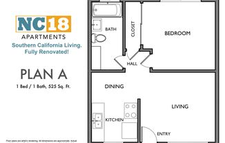 1 bed, 1 bath, 525 sqft, $1,995, Unit Unit 14