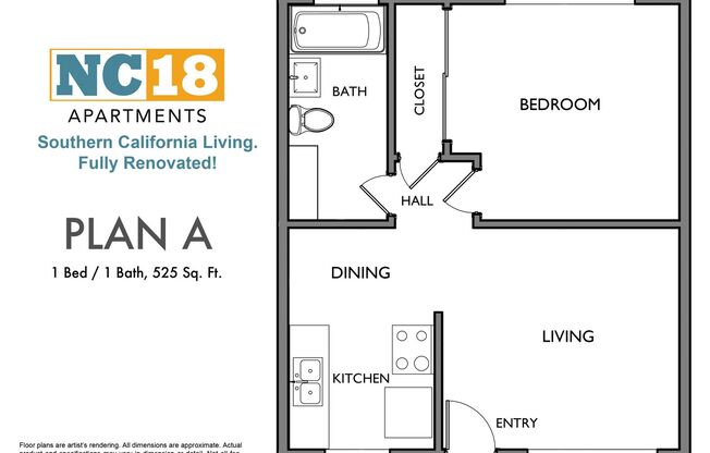 1 bed, 1 bath, 525 sqft, $1,995, Unit Unit 14