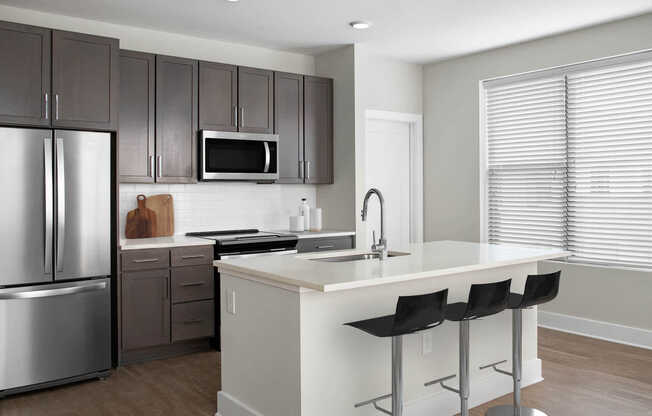 Kitchen with Stainless Steel Appliances