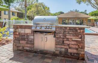 Outdoor Grill at Bay Club, Bradenton, Florida