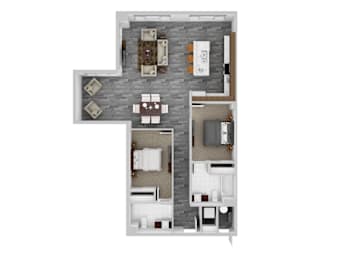 2 beds, 2 baths, 1,081 sqft, $2,080