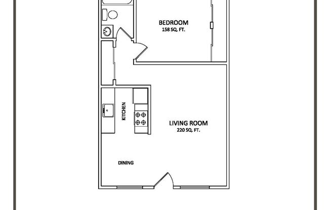 1 bed, 1 bath, 650 sqft, $1,595, Unit 16TH-201