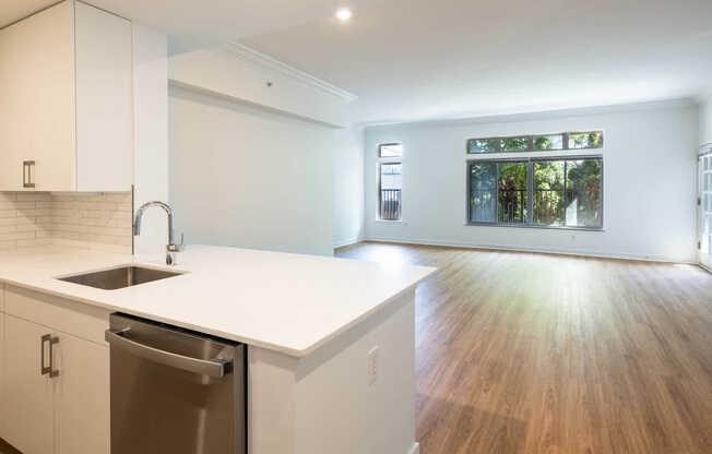 Living Room with Hard Surface Flooring