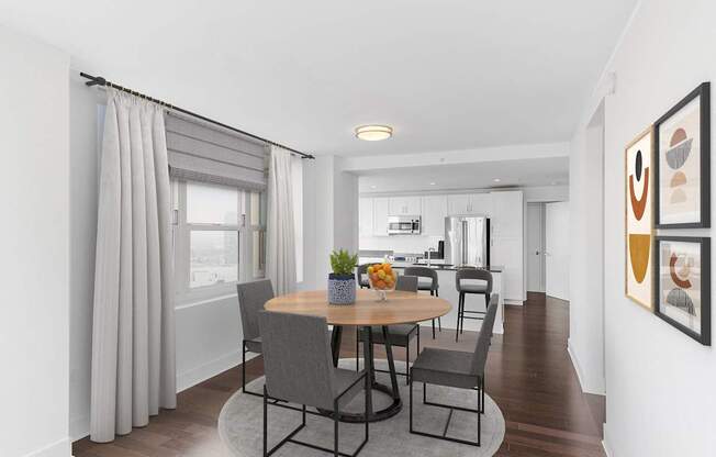 Dining area at 65 Bay Street, Jersey City, NJ, 07302