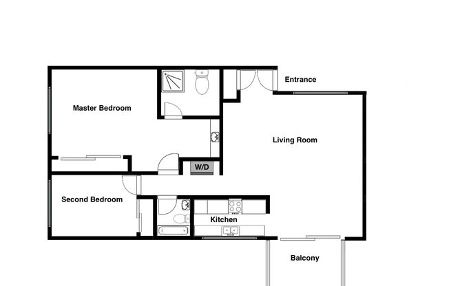 2 beds, 2 baths, 1,000 sqft, $3,292, Unit 111