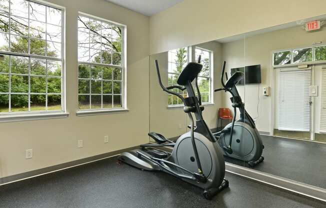 the gym at the village apartments