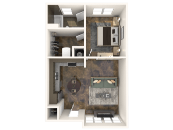 1 bed, 1 bath, 700 sqft, $2,028