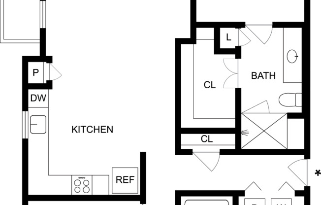 2 beds, 2 baths, 1,147 sqft, $1,955, Unit 3445
