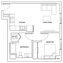 1 bed, 1 bath, 708 sqft, $2,489