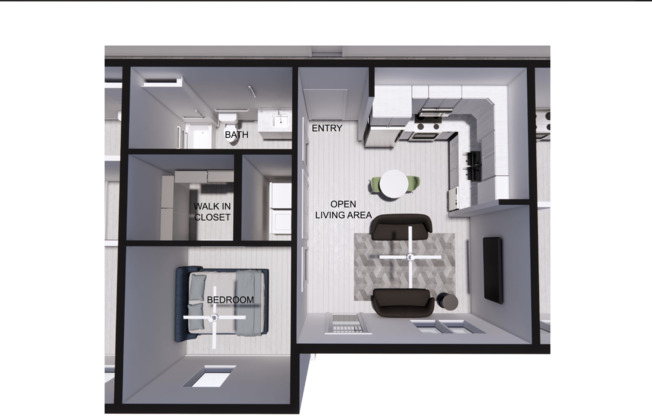 1 bed, 1 bath, 608 sqft, $1,495, Unit 209