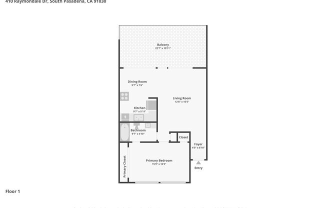 1 bed, 1 bath, 750 sqft, $2,560, Unit 12