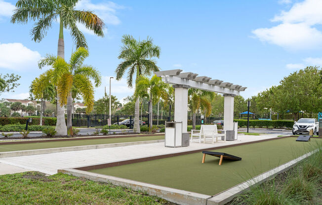 Corn hole setup