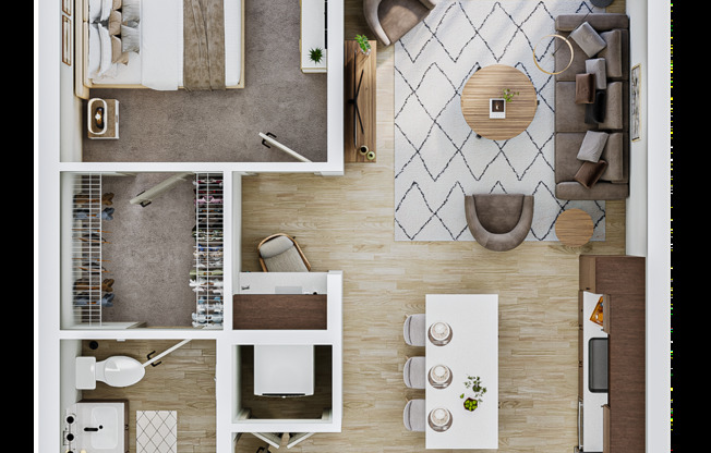 1 bed, 1 bath, 793 sqft, $1,935, Unit 230