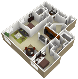 2 beds, 2 baths, 1,698 sqft, $1,958