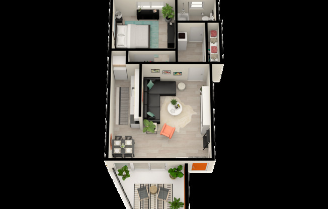 1 bed, 1 bath, 650 sqft, $1,370, Unit 201