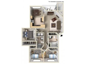 3 beds, 2 baths, 1,268 sqft, $2,260