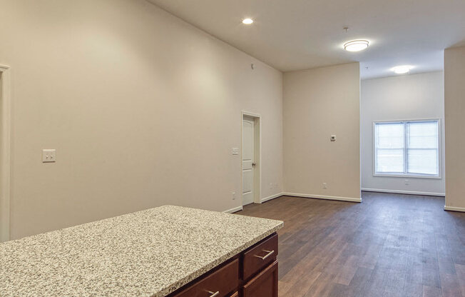 Wood floors at Logans Landing Apartments in Lynchburg VA