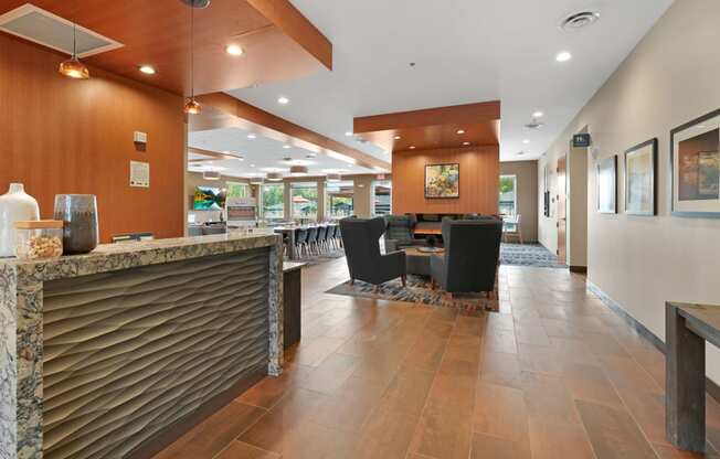 a view of the lobby at homewood suites by hilton houston stafford sugar