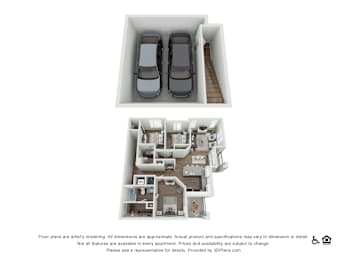 3 beds, 2 baths, 1,259 sqft, $2,384