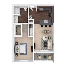 1 bed, 1 bath, 826 sqft, $1,279