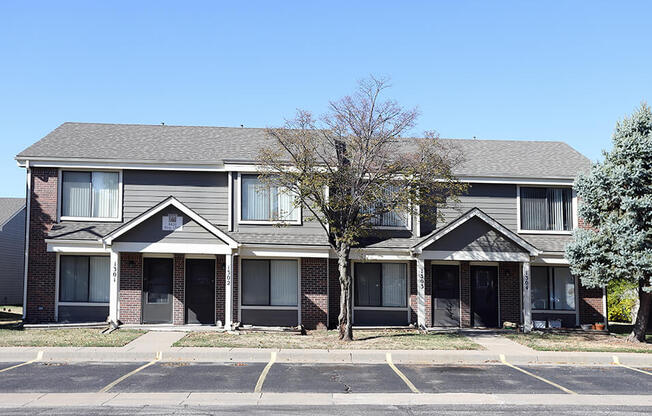 Exterior of apartments and townhomes at Berkshire