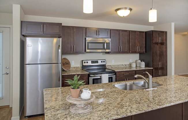 Kitchen and Kitchen Island