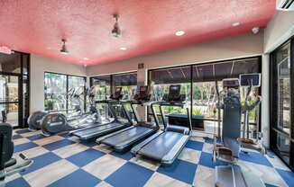 Fitness Center with Treadmills at The Parkway at Hunters Creek, Orlando, FL 32837