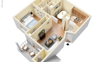 1 bed, 1 bath, 647 sqft, $1,011