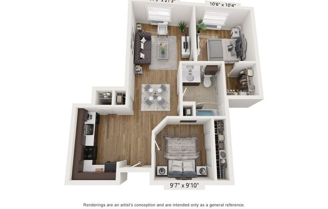 2 beds, 1 bath, 800 sqft, $2,695, Unit 308