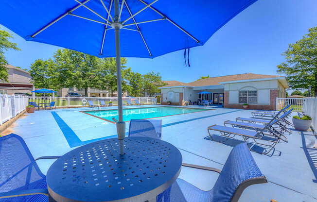 Shimmering Swimming Pool at Parham Pointe Apartments in Little Rock, AR