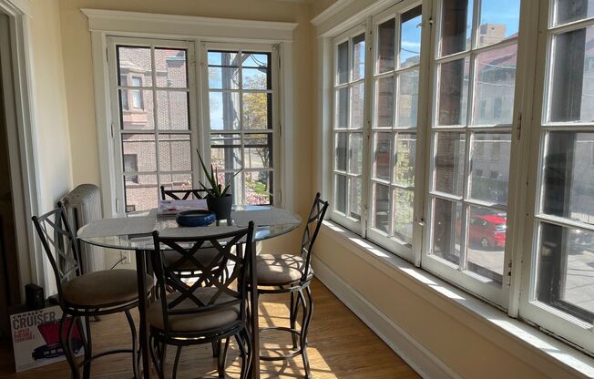 Available July 2025 huge, sunny light filled 3 Bedroom 2 Full Bath apartment with Free Heat