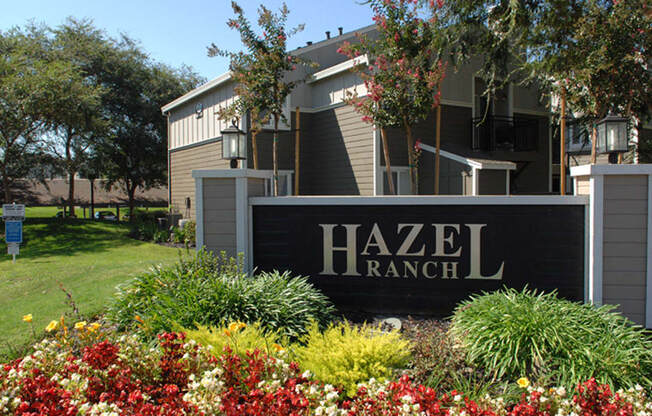 Fair Oaks, CA Hazel Ranch Apartments exterior sign