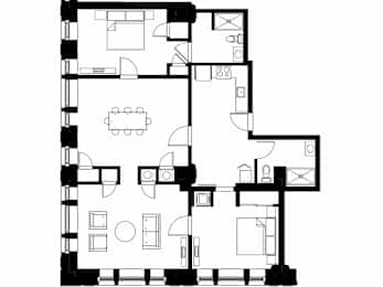 3 beds, 2 baths, 1,696 sqft, $3,950