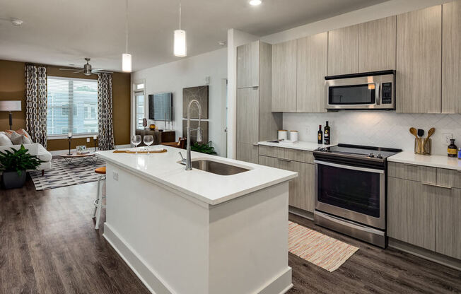 Spacious Full Size Kitchen at Millworks Apartments, Georgia, 30318