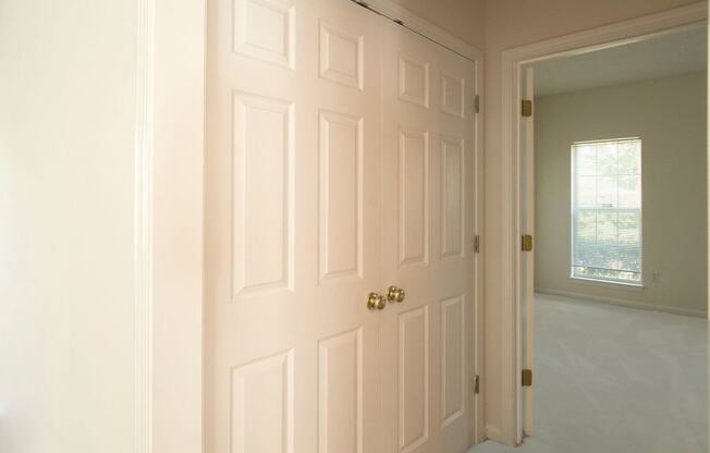 hallway with closet