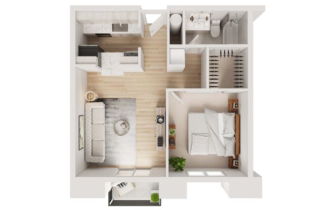1 bed, 1 bath, 667 sqft, $1,695, Unit 303